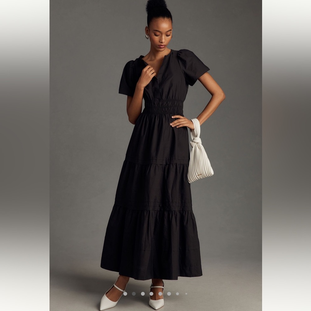 Anthropologie The Somerset Maxi Dress in Black